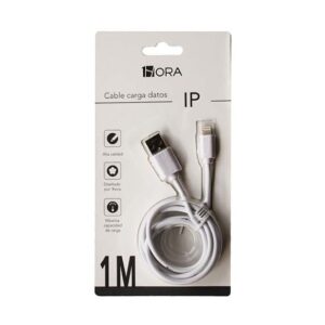 Cable USB para celular iPhone 1 HORA (1m)